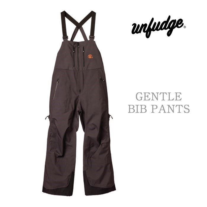 unfudge snow wear GENTLE BIB PANTS 24-25 スノーボード ウェア アンファッジ カービング グラトリ ラントリ バックカントリー パウダー メンズ レディース ユニセックス