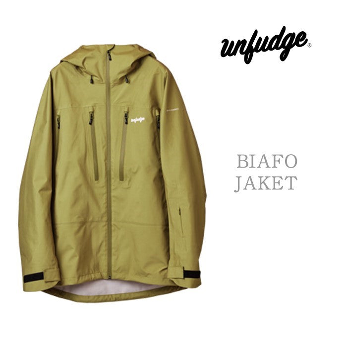 unfudge snow wear BIAFO JACKET 24-25 スノーボード ウェア アンファッジ カービング グラトリ ラントリ バックカントリー パウダー メンズ レディース ユニセックス