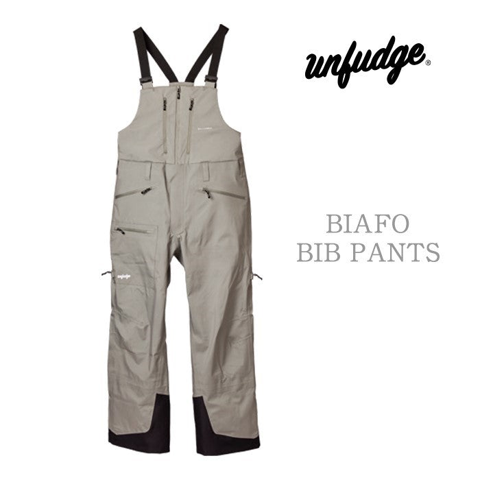 unfudge snow wear BIAFO BIB PANTS 24-25 スノーボード ウェア アンファッジ カービング グラトリ ラントリ バックカントリー パウダー メンズ レディース ユニセックス