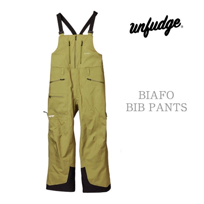 早期予約受付中 unfudge snow wear BIAFO BIB PANTS 24-25 スノーボード ウェア アンファッジ カービング グラトリ ラントリ バックカントリー パウダー メンズ レディース ユニセックス