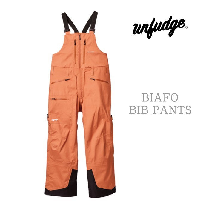 早期予約受付中 unfudge snow wear BIAFO BIB PANTS 24-25 スノーボード ウェア アンファッジ カービング グラトリ ラントリ バックカントリー パウダー メンズ レディース ユニセックス