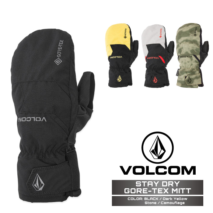 スノーボード スキー グローブ ボルコム VOLCOM STAY DRY GORE-TEX MITT Black・Dark Yellow・Stone・Camouflage 手袋 メンズ レディース 24-25 日本正規品