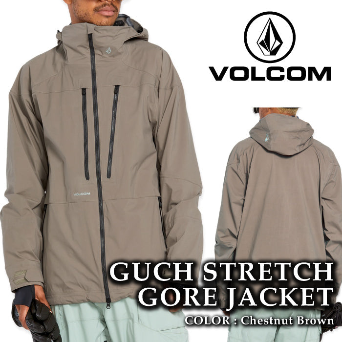 ボルコム スノーボード ウェア ジャケット VOLCOM MENS GUCH STRETCH GORE JACKET Chestnut Brown ゴアテックス メンズ 24-25 日本正規品