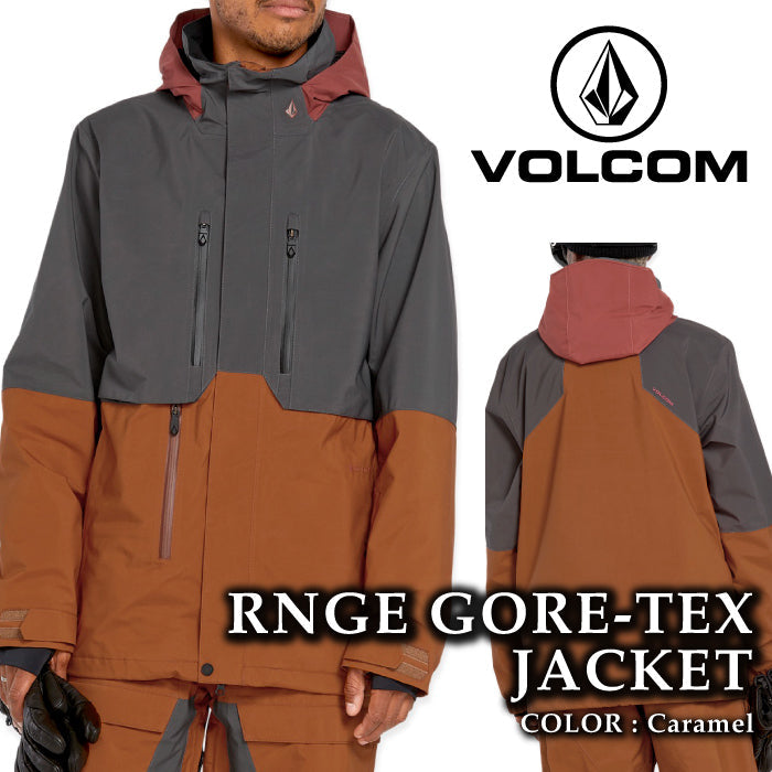 ボルコム スノーボード ウェア ジャケット VOLCOM MENS RNGE GORE-TEX JACKET Caramel ゴアテックス メンズ 24-25 日本正規品