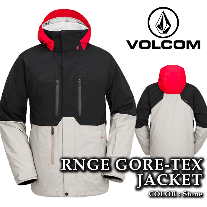 ボルコム スノーボード ウェア ジャケット VOLCOM MENS RNGE GORE-TEX JACKET Stone ゴアテックス メンズ 24-25 日本正規品