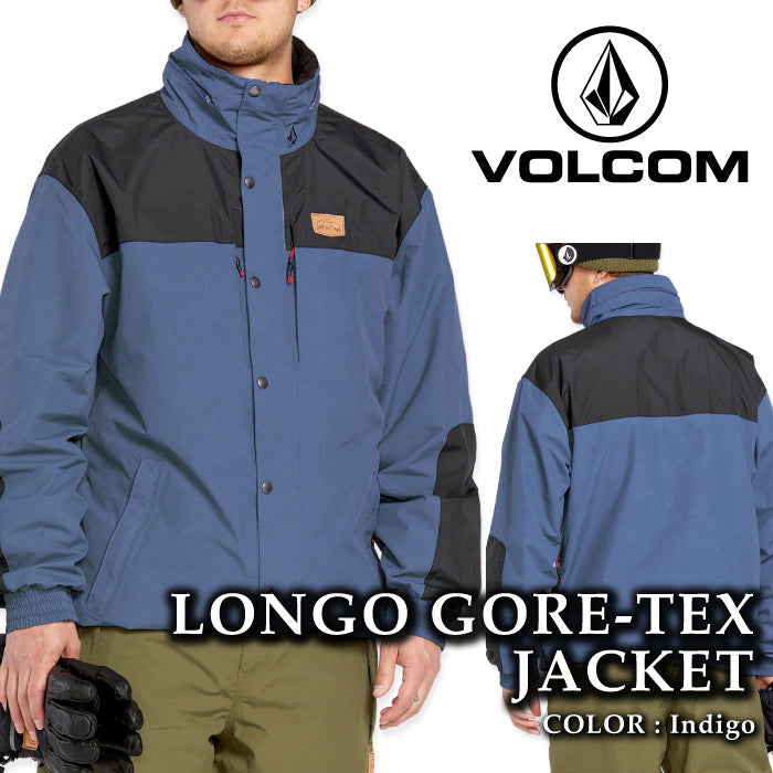 ボルコム スノーボード ウェア ジャケット VOLCOM MENS LONGO GORE-TEX JACKET Indigo ゴアテックス メンズ 24-25 日本正規品