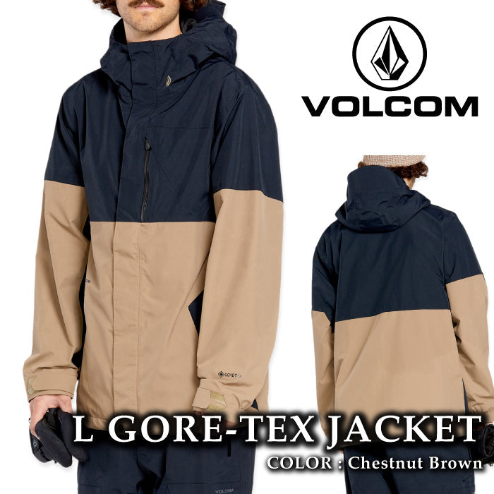 ボルコム スノーボード ウェア ジャケット VOLCOM MENS L GORE-TEX JACKET Chestnut Brown ゴアテックス メンズ 24-25 日本正規品