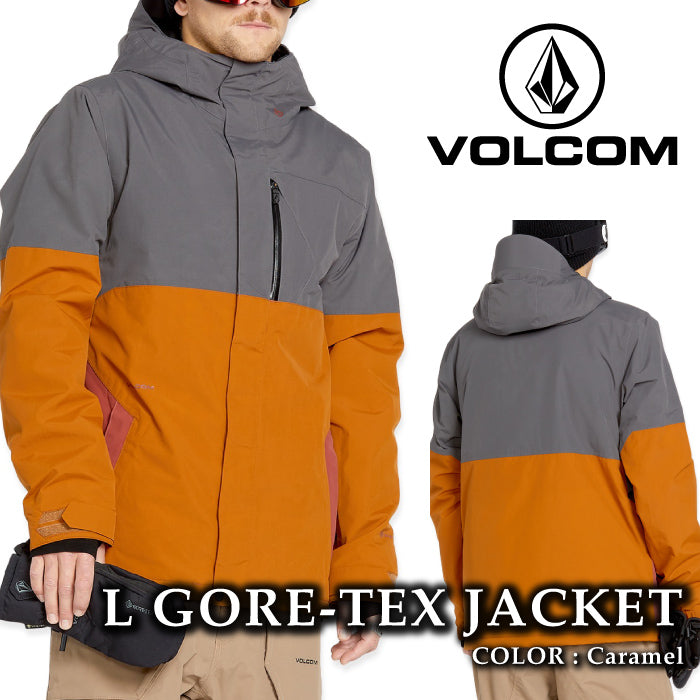 ボルコム スノーボード ウェア ジャケット VOLCOM MENS L GORE-TEX JACKET Caramel ゴアテックス メンズ 24-25 日本正規品