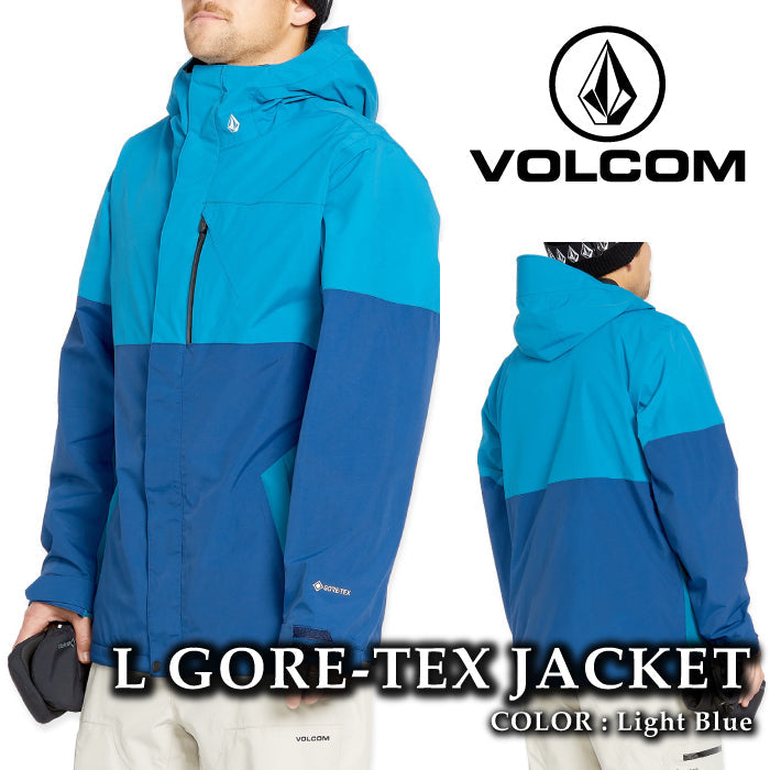 ボルコム スノーボード ウェア ジャケット VOLCOM MENS L GORE-TEX JACKET Light Blue ゴアテックス メンズ 24-25 日本正規品