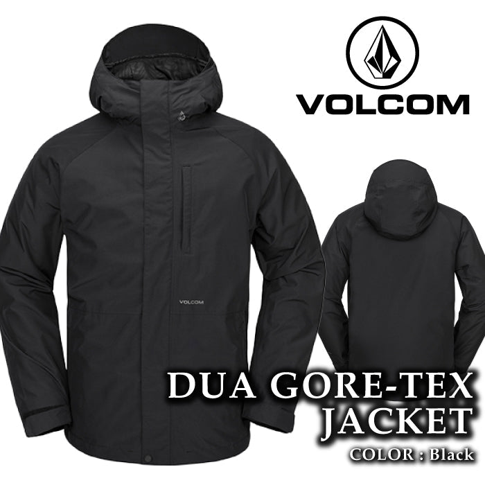 ボルコム スノーボード ウェア ジャケット VOLCOM MENS DUA GORE-TEX JACKET Black ゴアテックス メンズ 24-25 日本正規品