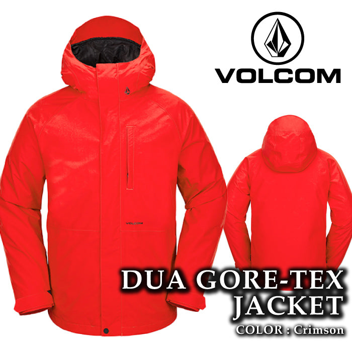 ボルコム スノーボード ウェア ジャケット VOLCOM MENS DUA GORE-TEX JACKET Crimson ゴアテックス メンズ 24-25 日本正規品