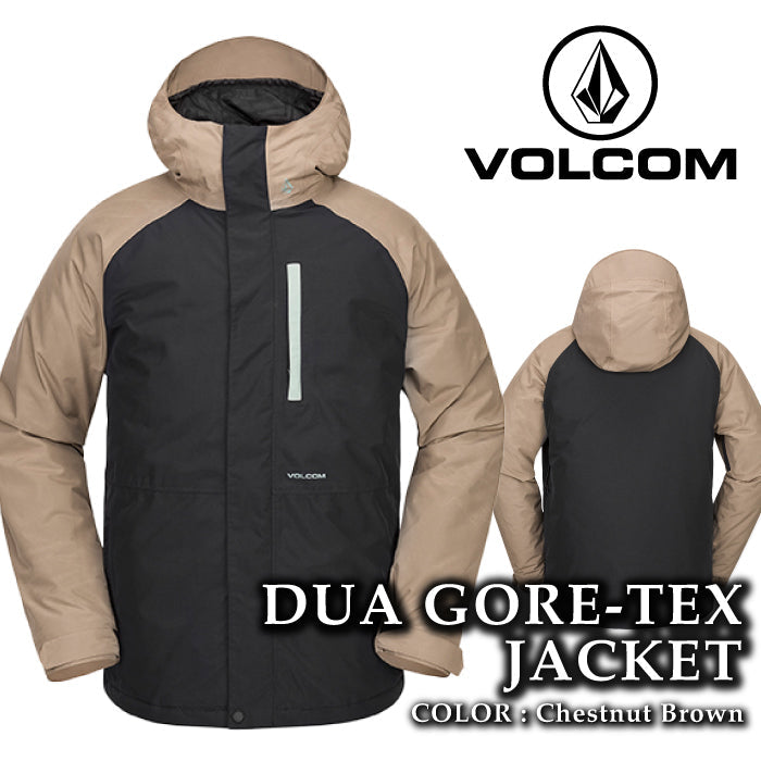 ボルコム スノーボード ウェア ジャケット VOLCOM MENS DUA GORE-TEX JACKET Chestnut Brown ゴアテックス メンズ 24-25 日本正規品