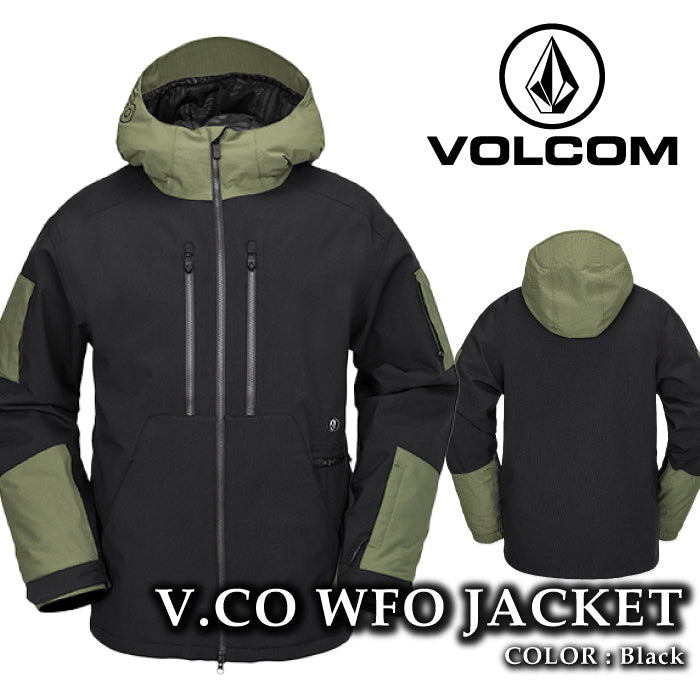 ボルコム スノーボード ウェア ジャケット VOLCOM MENS V.CO WFO JACKET Black メンズ 24-25 日本正規品