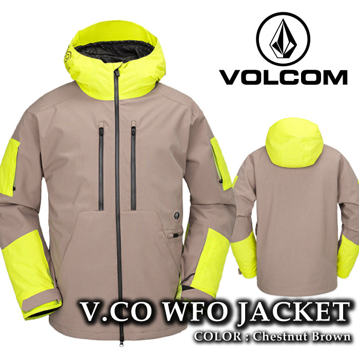 ボルコム スノーボード ウェア ジャケット VOLCOM MENS V.CO WFO JACKET Chestnut Brown メンズ 24-25 日本正規品