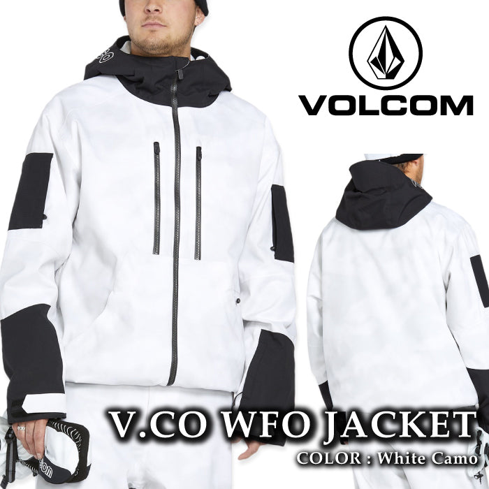 ボルコム スノーボード ウェア ジャケット VOLCOM MENS V.CO WFO JACKET White Camo メンズ 24-25 日本正規品