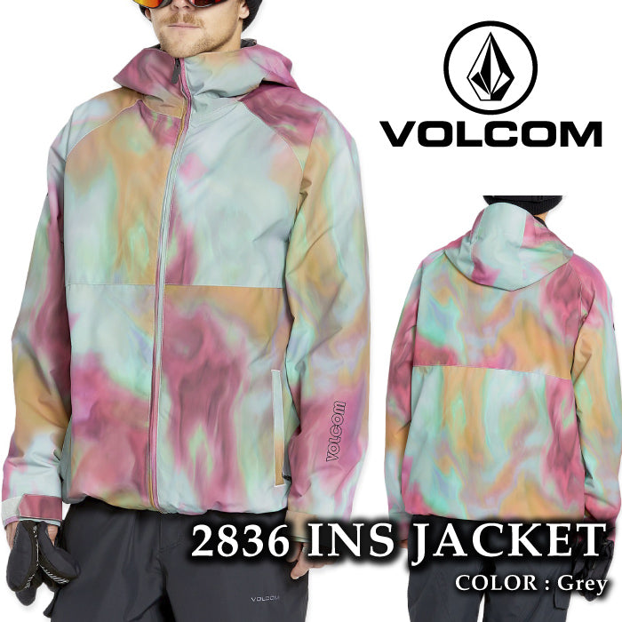 ボルコム スノーボード ウェア ジャケット VOLCOM MENS 2836 INSULATED JACKET Grey メンズ 24-25 日本正規品