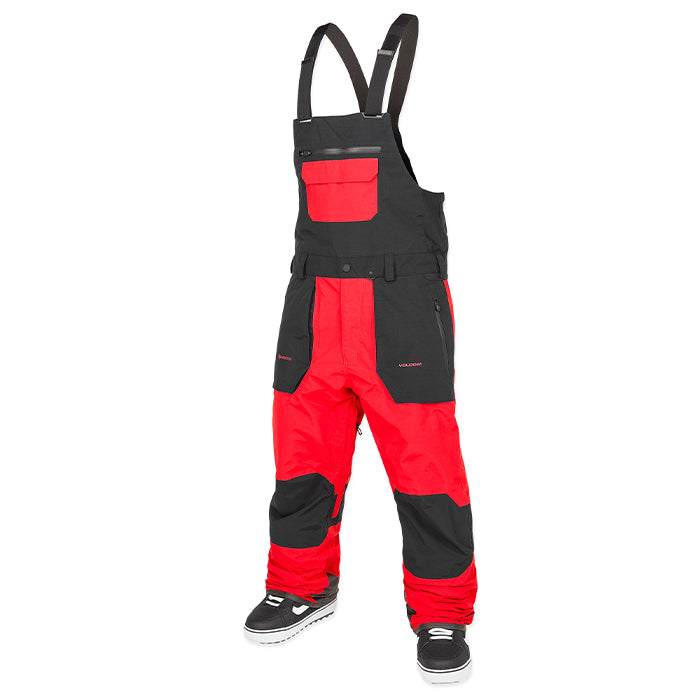 ボルコム スノーボード ウェアー ビブパンツ VOLCOM RAIN GORE-TEX BIB OVERALL Crimson メンズ 24-25 日本正規品