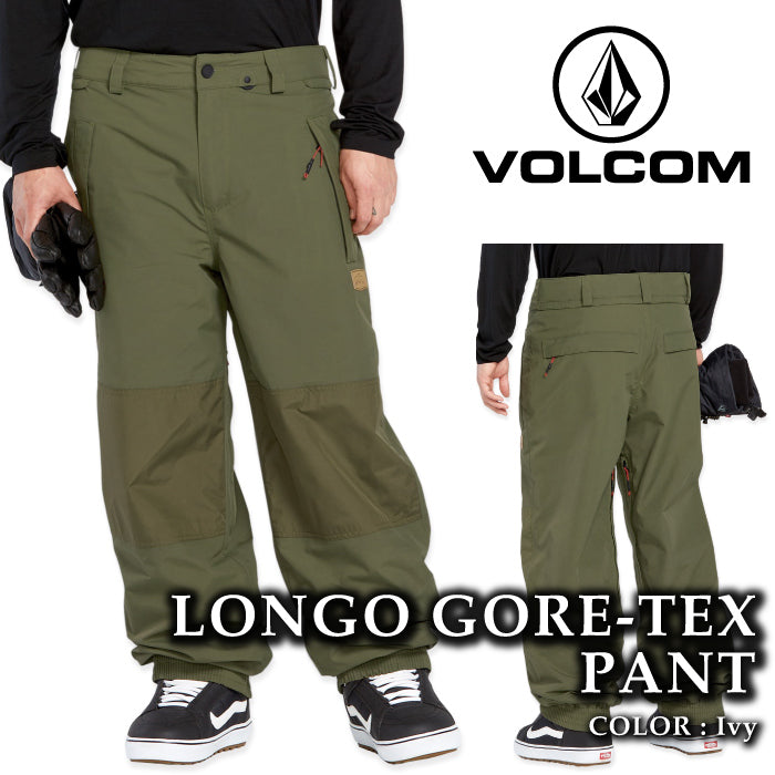 ボルコム スノーボード ウェア パンツ VOLCOM MENS LONGO GORE-TEX PANTS Ivy ゴアテックス メンズ 24-25 日本正規品