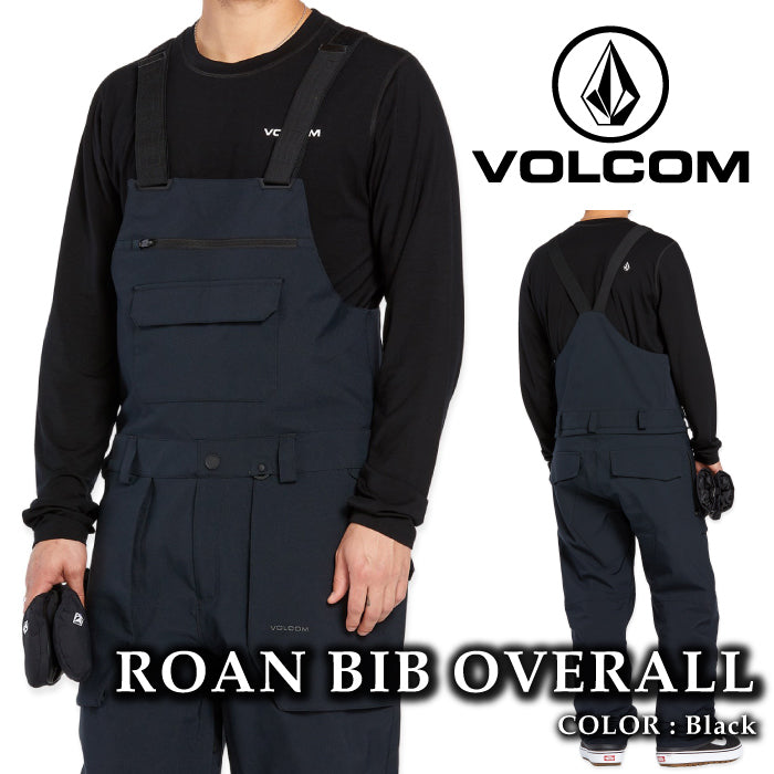 ボルコム スノーボード ウェア ビブパンツ VOLCOM MENS ROAN BIB OVERALL Black メンズ 24-25 日本正規品