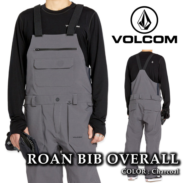 ボルコム スノーボード ウェア ビブパンツ VOLCOM MENS ROAN BIB OVERALL Charcoal メンズ 24-25 日本正規品