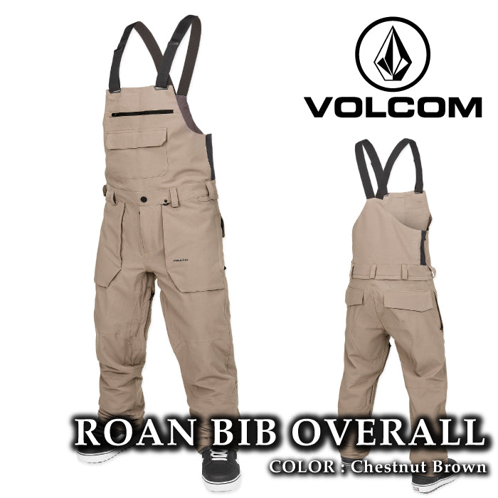 ボルコム スノーボード ウェア ビブパンツ VOLCOM MENS ROAN BIB OVERALL Chestnut Brown メンズ 24-25 日本正規品