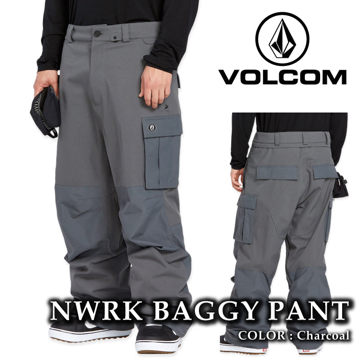 ボルコム スノーボード ウェア パンツ VOLCOM MENS NWRK BAGGY PANTS Charcoal メンズ 24-25 日本正規品