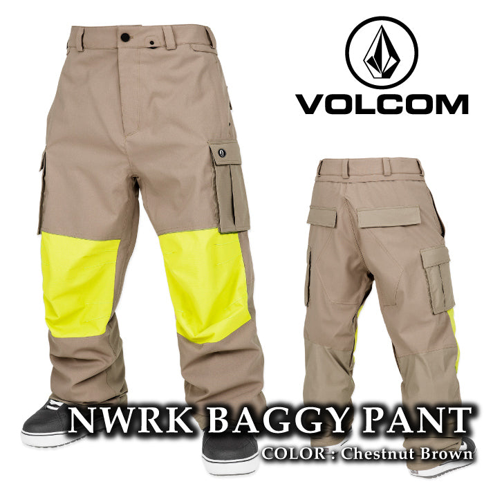 ボルコム スノーボード ウェア パンツ VOLCOM MENS NWRK BAGGY PANTS Chestnut Brown メンズ 24-25 日本正規品