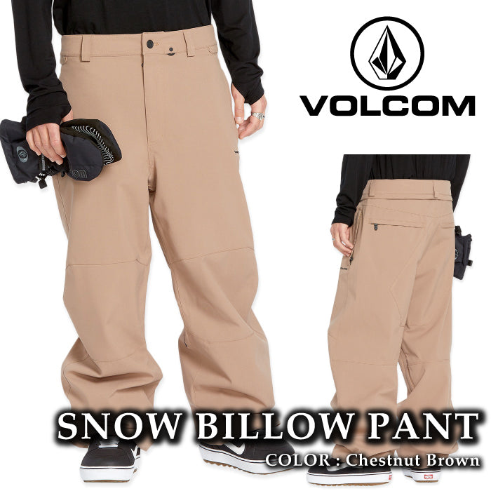 ボルコム スノーボード ウェア パンツ VOLCOM MENS SNOW BILLOW PANTS Chestnut Brown メンズ 24-25 日本正規品