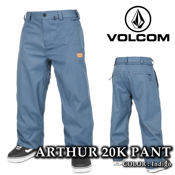 ボルコム スノーボード ウェア パンツ VOLCOM MENS ARTHUR 20K PANTS Indigo メンズ 24-25 日本正規品