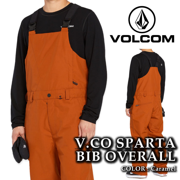 ボルコム スノーボード ウェア ビブパンツ VOLCOM MENS V.CO SPARTA BIB OVERALL Caramel メンズ 24-25 日本正規品