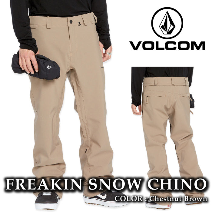 ボルコム スノーボード ウェア パンツ VOLCOM MENS FREAKIN SNOW CHINO Chestnut Brown メンズ 24-25 日本正規品