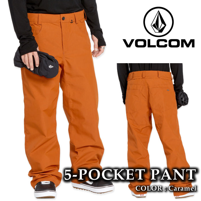 ボルコム スノーボード ウェア パンツ VOLCOM MENS 5-POCKET PANTS Caramel メンズ 24-25 日本正規品