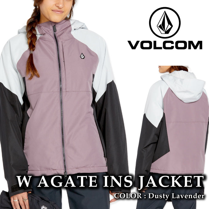 ボルコム スノーボード ウェア ジャケット VOLCOM WOMENS AGATE INSULATED JACKET Dusty Lavender レディース 24-25 日本正規品