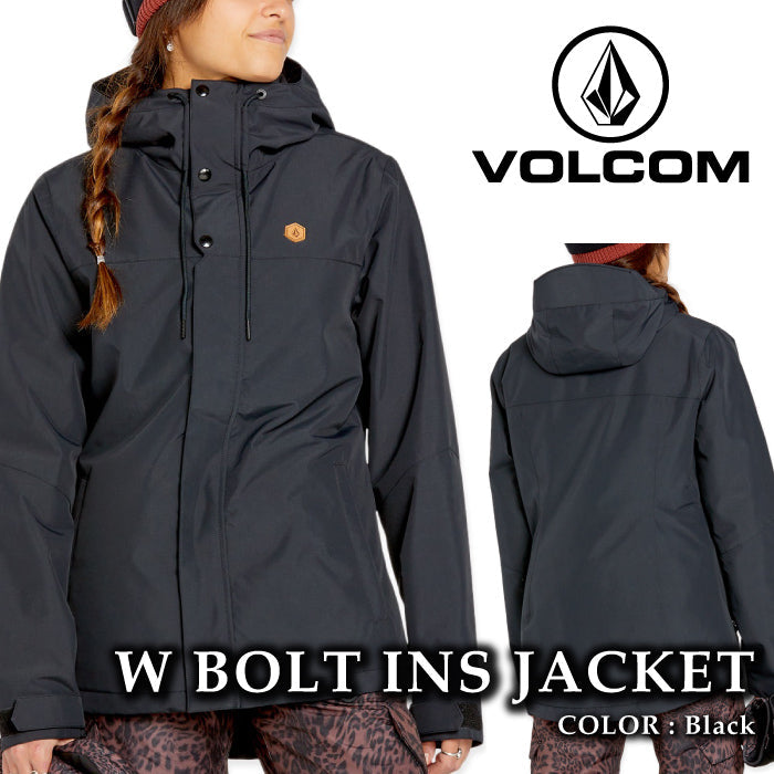 ボルコム スノーボード ウェア ジャケット VOLCOM WOMENS BOLT INSULATED JACKET Black レディース 24-25 日本正規品