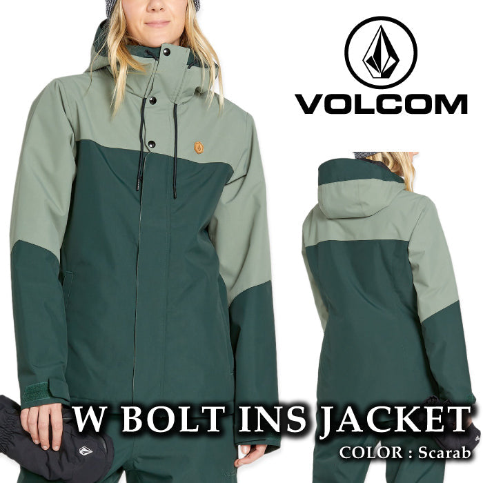 ボルコム スノーボード ウェア ジャケット VOLCOM WOMENS BOLT INSULATED JACKET Scarab レディース 24-25 日本正規品