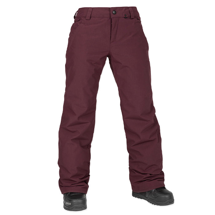 ボルコム スノーボード ウェア パンツ VOLCOM WOMENS FROCHICKIE INSULATED PANTS Burgundy レディース 24-25 日本正規品