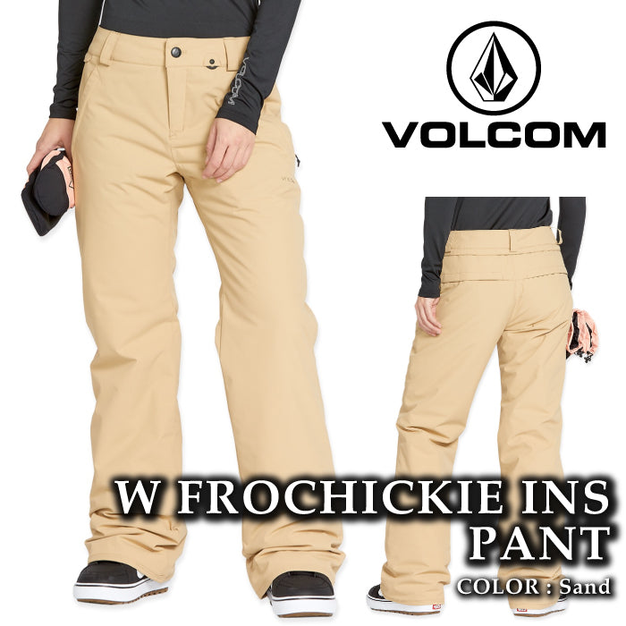 ボルコム スノーボード ウェア パンツ VOLCOM WOMENS FROCHICKIE INSULATED PANTS Sand レディース 24-25 日本正規品