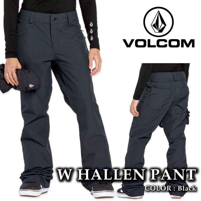 ボルコム スノーボード ウェア パンツ VOLCOM WOMENS HALLEN PANTS Black レディース 24-25 日本正規品