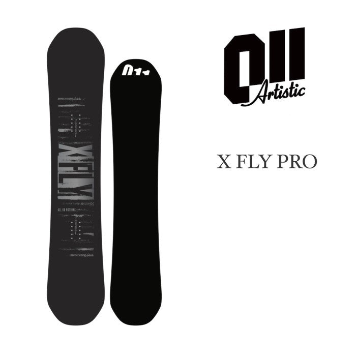 24-25 011Artistic X FLY PRO ゼロワンワン エックスフライプロ スノーボード グラトリ カービング フリーラン パーク 地形遊び 最軽量 国産ボード オガサカ ボード 板