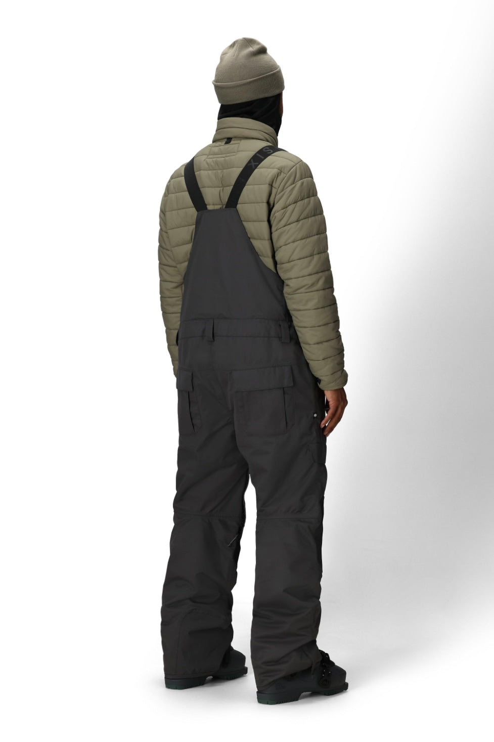 686 ロクハチロク MENS HOT LAP INSULATED BIB CHARCOAL COLORBLOCK 25-26 スノーボード ウェア