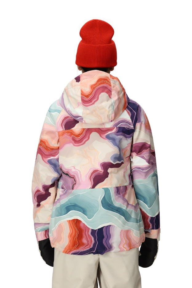 686 ロクハチロク WOMENS ATHENA INSULATED JACKET SEDIMENTARY PRINT 25-26 スノーボード ウェア