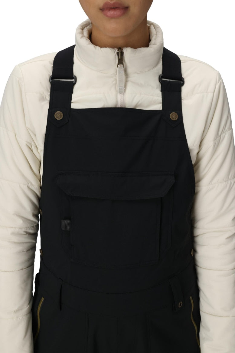686 ロクハチロク WOMENS BLACK MAGIC INSULATED BIB BLACK 25-26 スノーボード ウェア