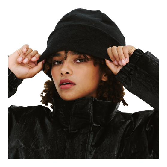 BSRABBIT ビーエスラビット [bsrabbit] SOFT FUR BEANIE 24-25 スノーボード アクセサリー Black