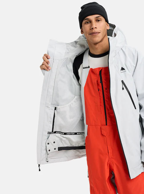 スノーボード ウェア バートン BURTON Reserve GORE-TEX 2L Jacket Gray Cloud 25-26 送料無料 日本正規品 予約商品 店頭受け取り可能