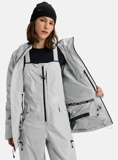 スノーボード ウェア バートン BURTON W Reserve GORE-TEX 2L Jacket Gray Cloud 25-26 送料無料 日本正規品