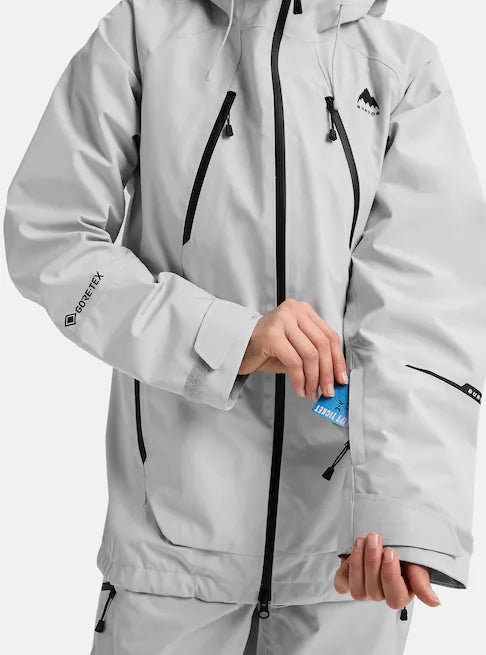 スノーボード ウェア バートン BURTON W Reserve GORE-TEX 2L Jacket Gray Cloud 25-26 送料無料 日本正規品