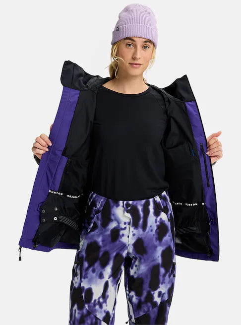 スノーボード ウェア バートン BURTON W Reserve GORE-TEX 2L Jacket Prism Violet / True Black / Gray Cloud 25-26 送料無料 日本正規品
