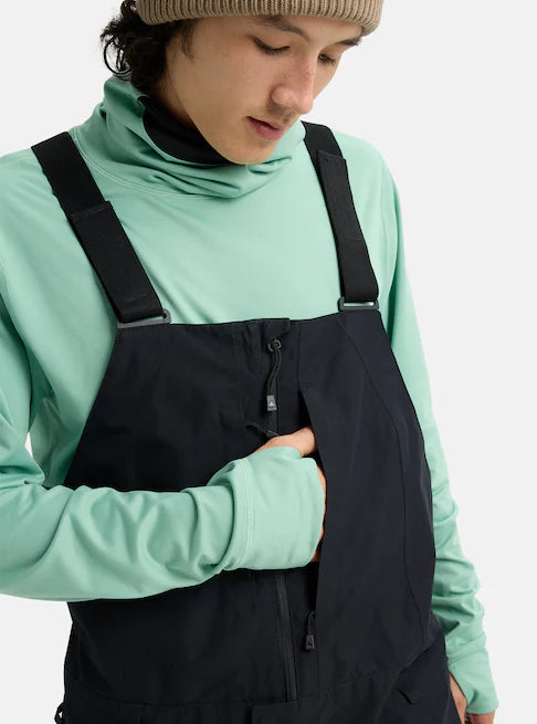 スノーボード ウェア バートン BURTON Reserve GORE-TEX 2L Bibs True Black 25-26 送料無料 日本正規品 予約商品 店頭受け取り可能
