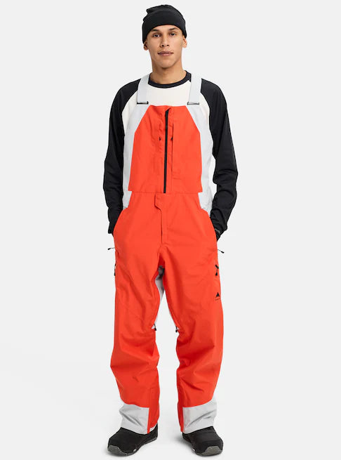 スノーボード ウェア バートン BURTON Reserve GORE-TEX 2L Bibs Fiesta Red / Gray Cloud 25-26 送料無料 日本正規品 予約商品 店頭受け取り可能