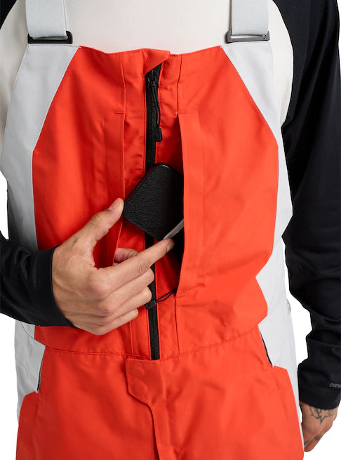スノーボード ウェア バートン BURTON Reserve GORE-TEX 2L Bibs Fiesta Red / Gray Cloud 25-26 送料無料 日本正規品 予約商品 店頭受け取り可能